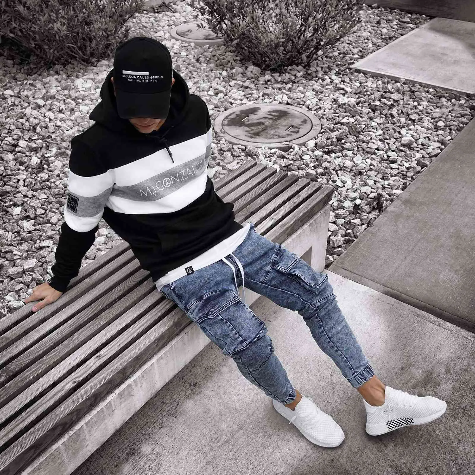 Mjg cargo denim sales destroyed