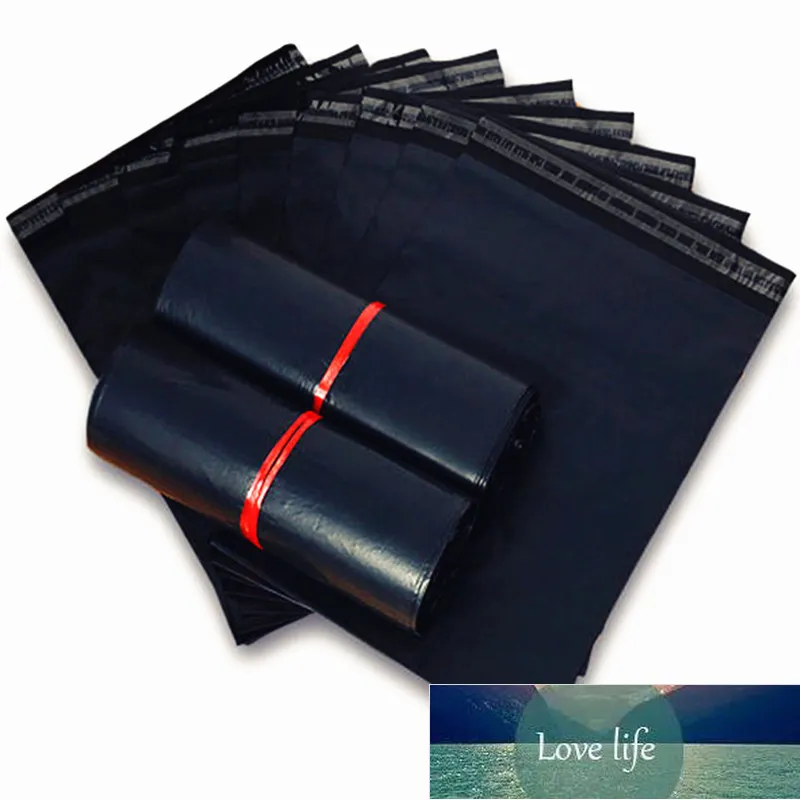 50pcs Black Plastic Envelope Bag Self-sealing Adhesive Courier Poly Mailer Clothes Shoes Shipping Mailing Packaging Pouches Factory price expert design Quality