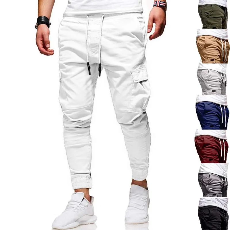 Men's Pants Trend Fashion Casual Jogger Fitness Bodybuilding Gyms Sweatpants Trousers