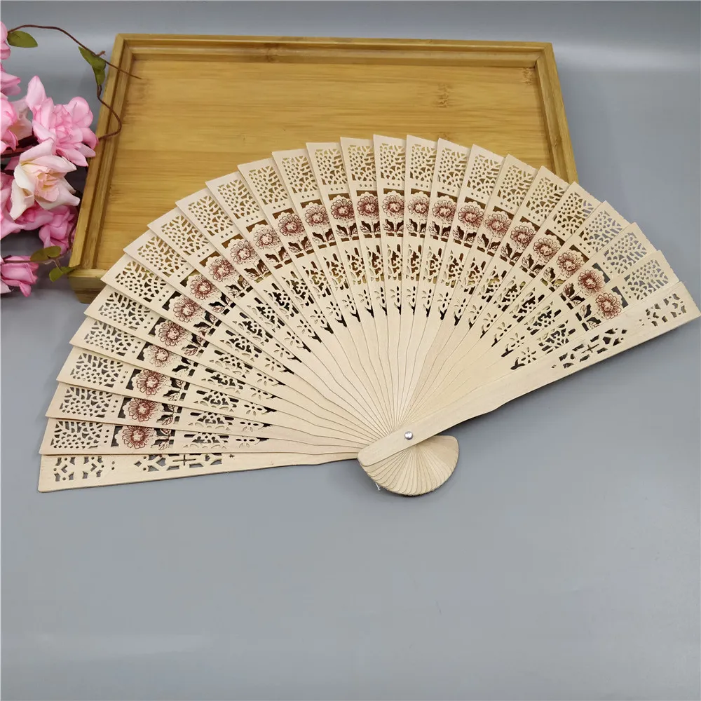 Wood fans for weddings deals