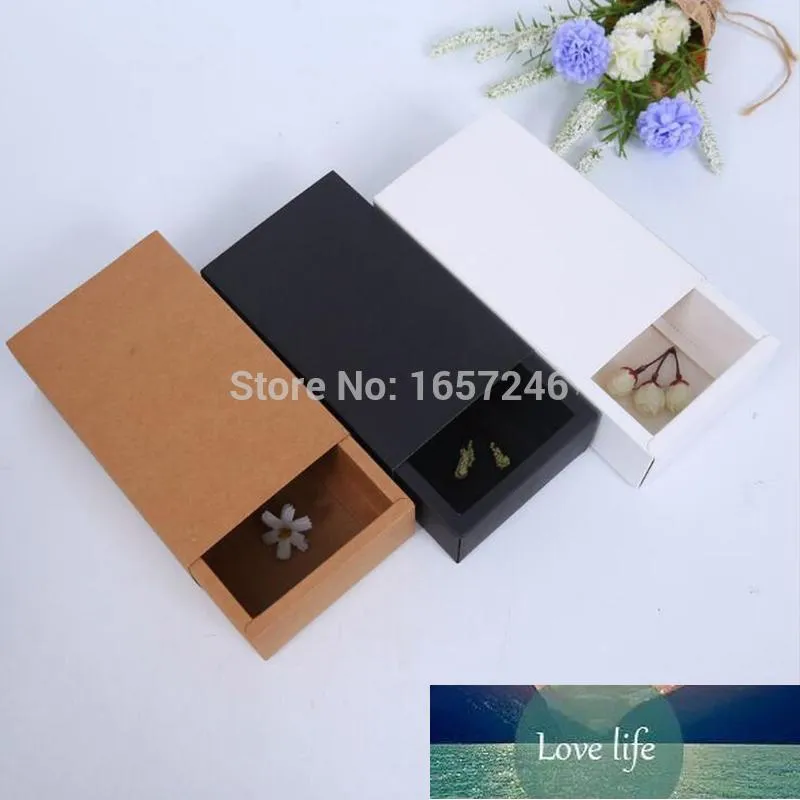 선물 포장 24x11.5x7cm 종이 서랍 상자 Kraft 갈색 수제 비누 포장 파티 저장 상자 jewerly / 캔디 / 수공예품 공장 가격 전문가 디자인 품질