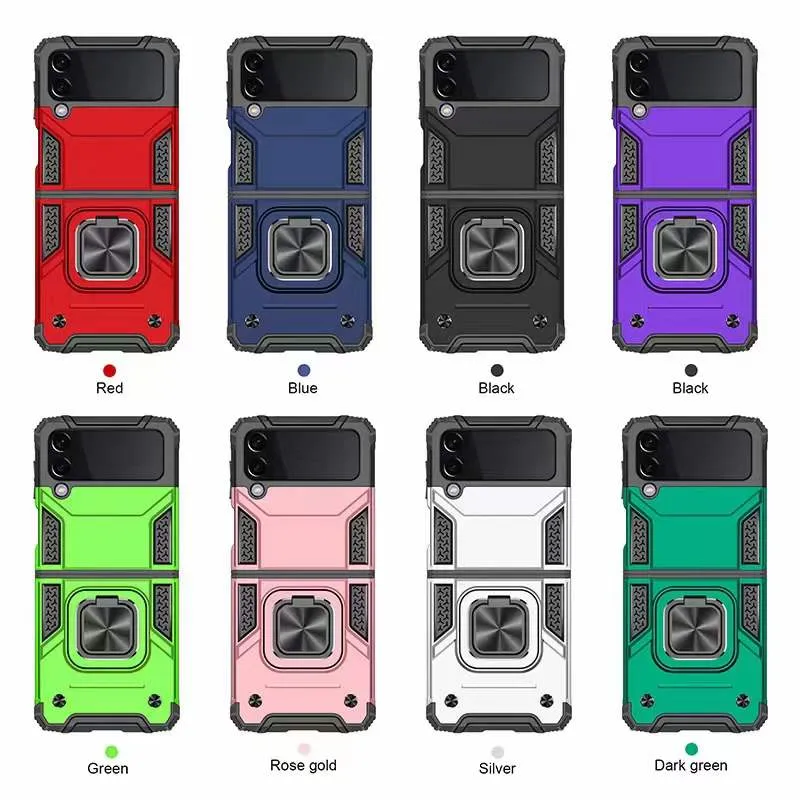 Car Magentic Stand Case لـ Samsung Galaxy Z Flip 3 F