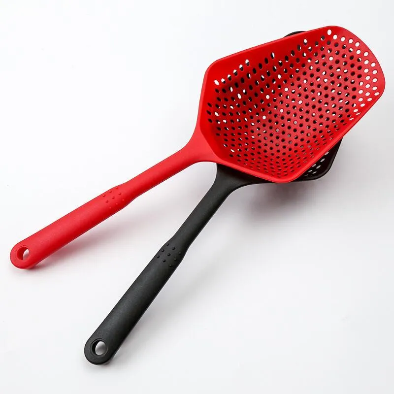 Utensilios de cocina Palas de plástico Colador de verduras Cuchara Cuchara de nylon Colador grande Filtro de sopa Pasta Resistente al calor RH3874