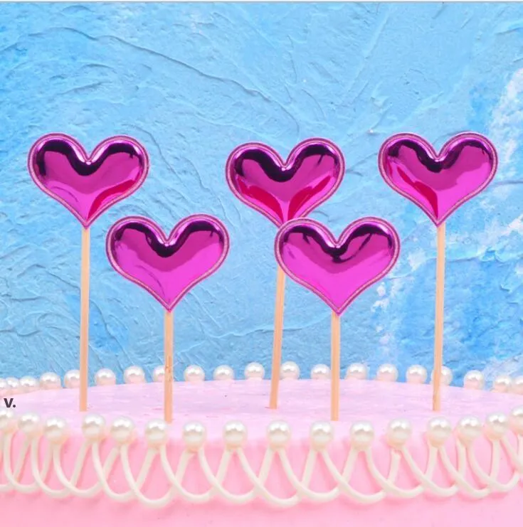 Cake Toppers Decoraciones de estrellas PU Fiesta de cumpleaños Boda Baby Shower Suministros RRA10483