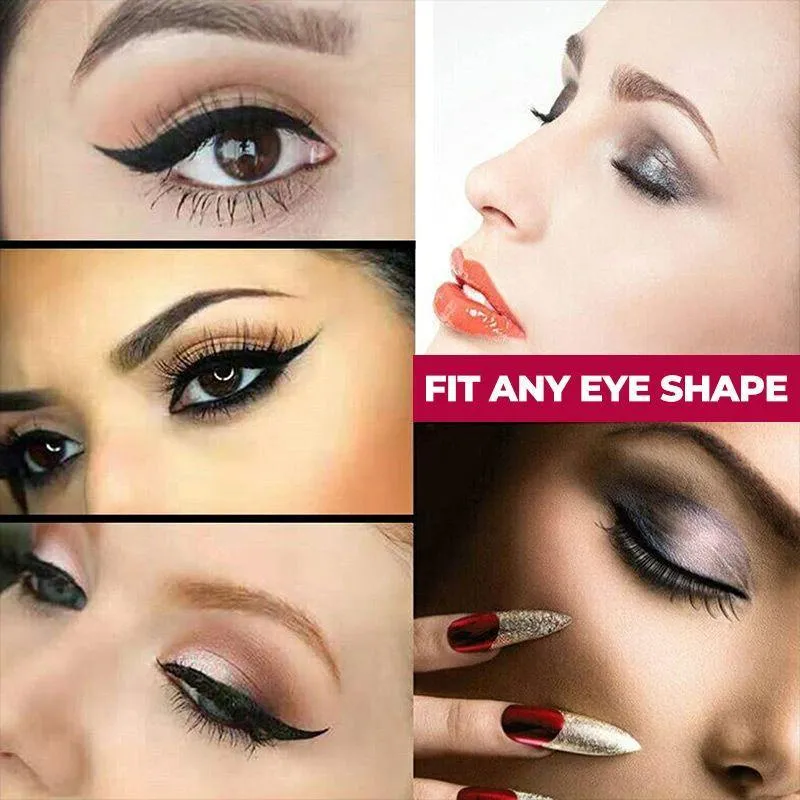 Saklama Kutuları Bineler Eyeliner Sticker Avrupa ve Amerikan Göz Makyaj Göz Farı Şablonu 4 Parça Kart