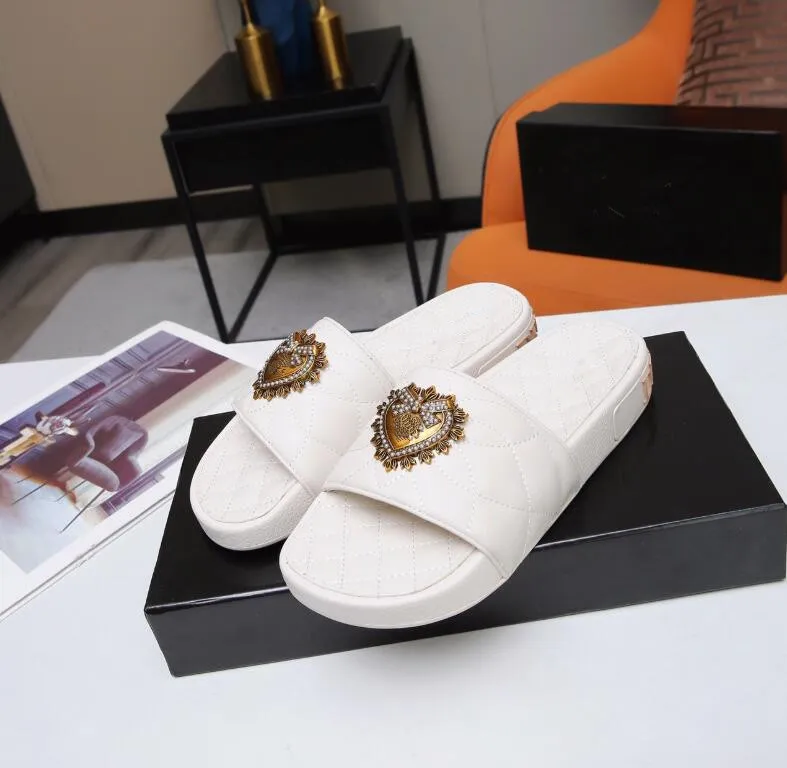 Fashion Mens Womens Summer Slippers Benassi Jdi Mismatch Beach Slide Sandals Comfort Flip Shoes Leather Wide Flops Eur 35-43 With Box