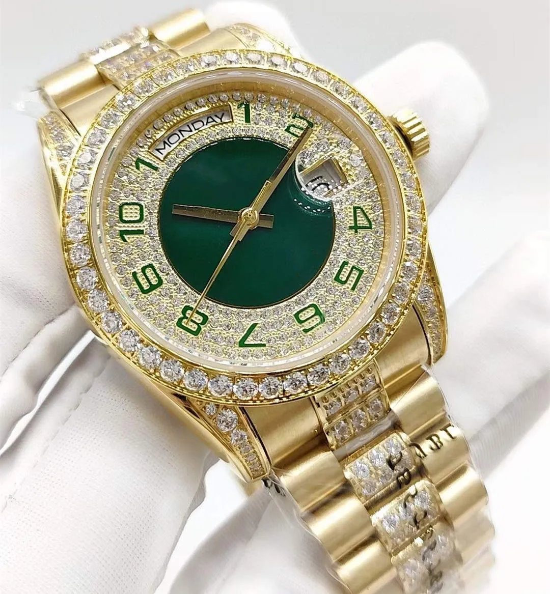 Luxus-Designer Classic Fashion vollautomatische Damenuhr Größe 36 mm Armband mit Diamant-Saphirglas wasserdichte Funktion Weihnachtsgeschenk