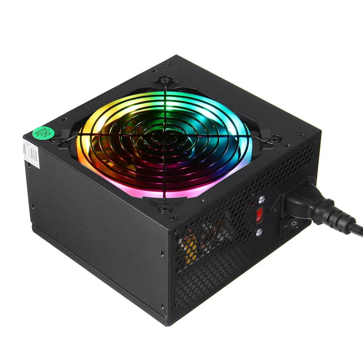Alimentation PC 800W PC RGB LED 12cm Ventilateur De Refroidissement  Silencieux ATX 12V 24pin Ordinateur De Bureau PCI SATA Pour AMD Intel Du  74,87 €