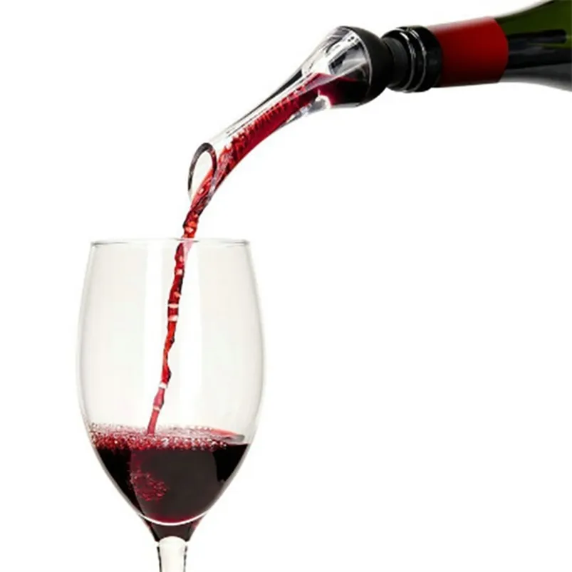 Red Wine Inflatable Pourer Decanter Device Aerator Quick Inflator Tool Pump Portable Filter Rod Accessories 210423