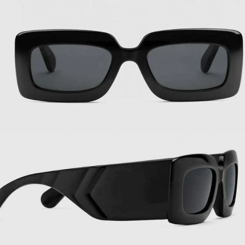 Gafas de sol de diseñador para mujer negro clásico placa gruesa 0811 estilo deportivo caja de moda gafas de sol de gran tamaño hombres