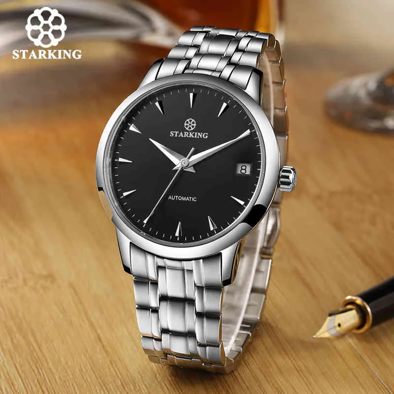 STARKING Watch Men Automatic Self Wind Stainless Steel 5atm
