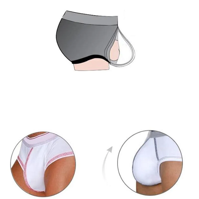 Mens Enhancing Swim Briefs With Front Padded Push Up Cup