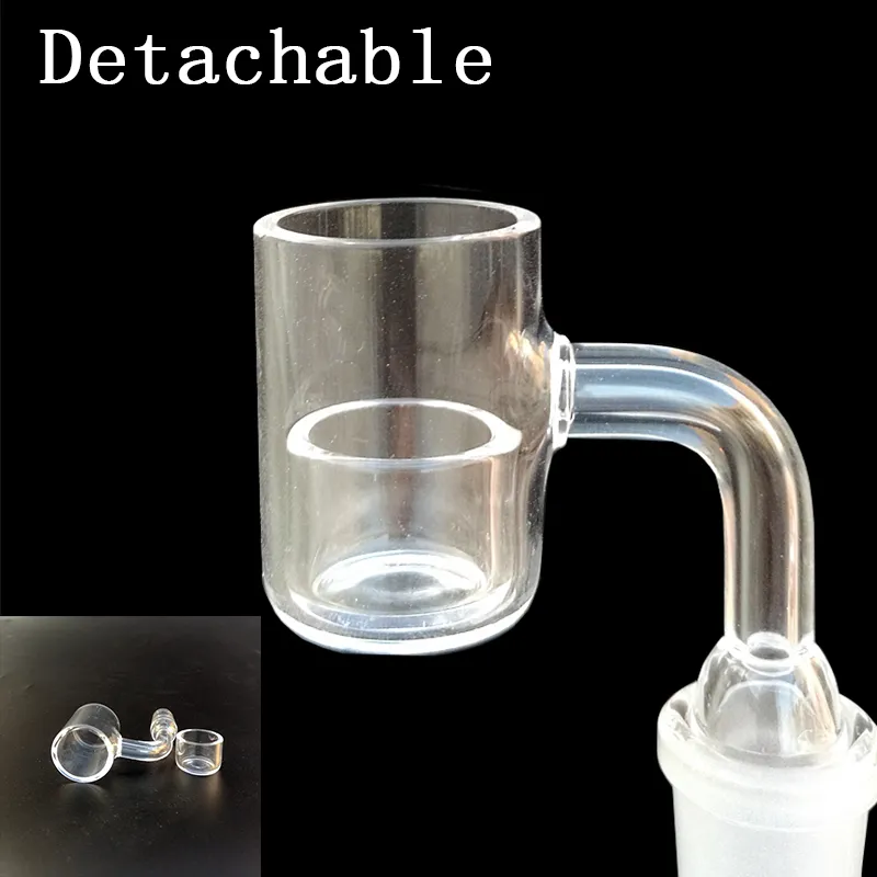 Household Sundries Inch 25mm OD Quartz Banger Heady Smoking 14mm 18mm Male Female Joint Removable 90 Degree Oil Dab Rig Nails Water Pipe DGCQ19