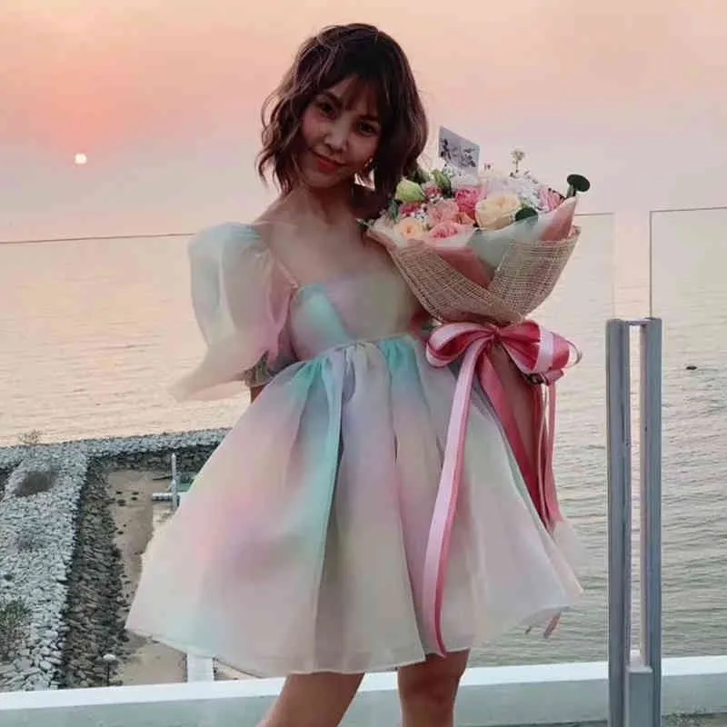 sismetry 【ラベンダー】 back ribbon puff dress sismetry 【ラベンダー】 back ribbon puff dress sismetry