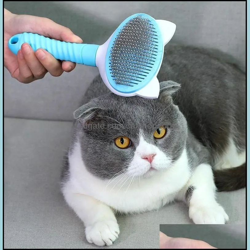 dog Pet brush Cats Grooming beauty needle comb self-cleaning large size remove floating hair GWB11841