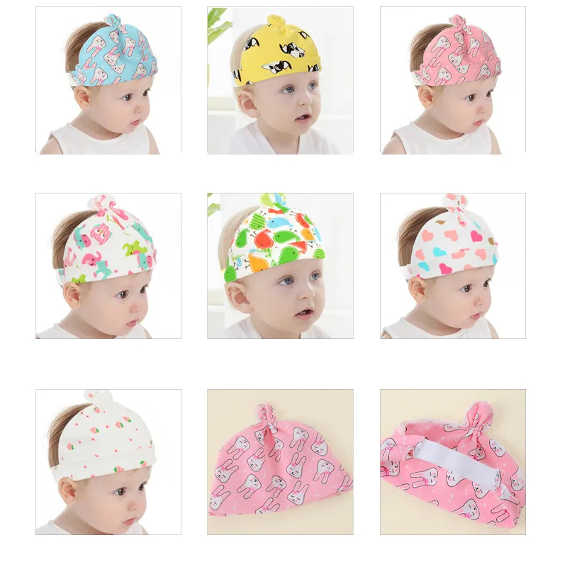 Gorro de algodón para bebé de 0 a 12 meses, gorros suaves para niños y niñas, venta al por mayor, multiestilo