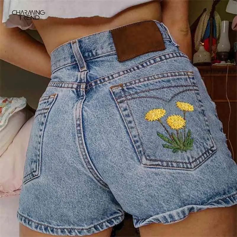 Женские джинсовые шорты летние высокие талии джинсы короткие штаны мода сексуальные шорты все-матч 210625