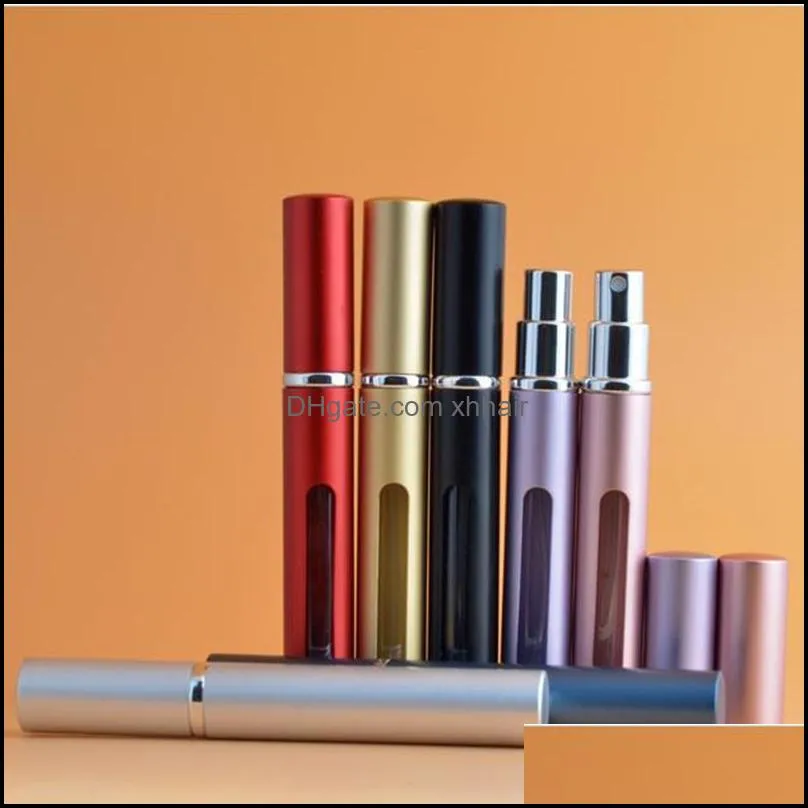 Mini Travel Portable Refillable Convenient Empty Perfume Atomizer Bottle Pump Scent Spray Case 5ML Cosmetic Containers Hot1