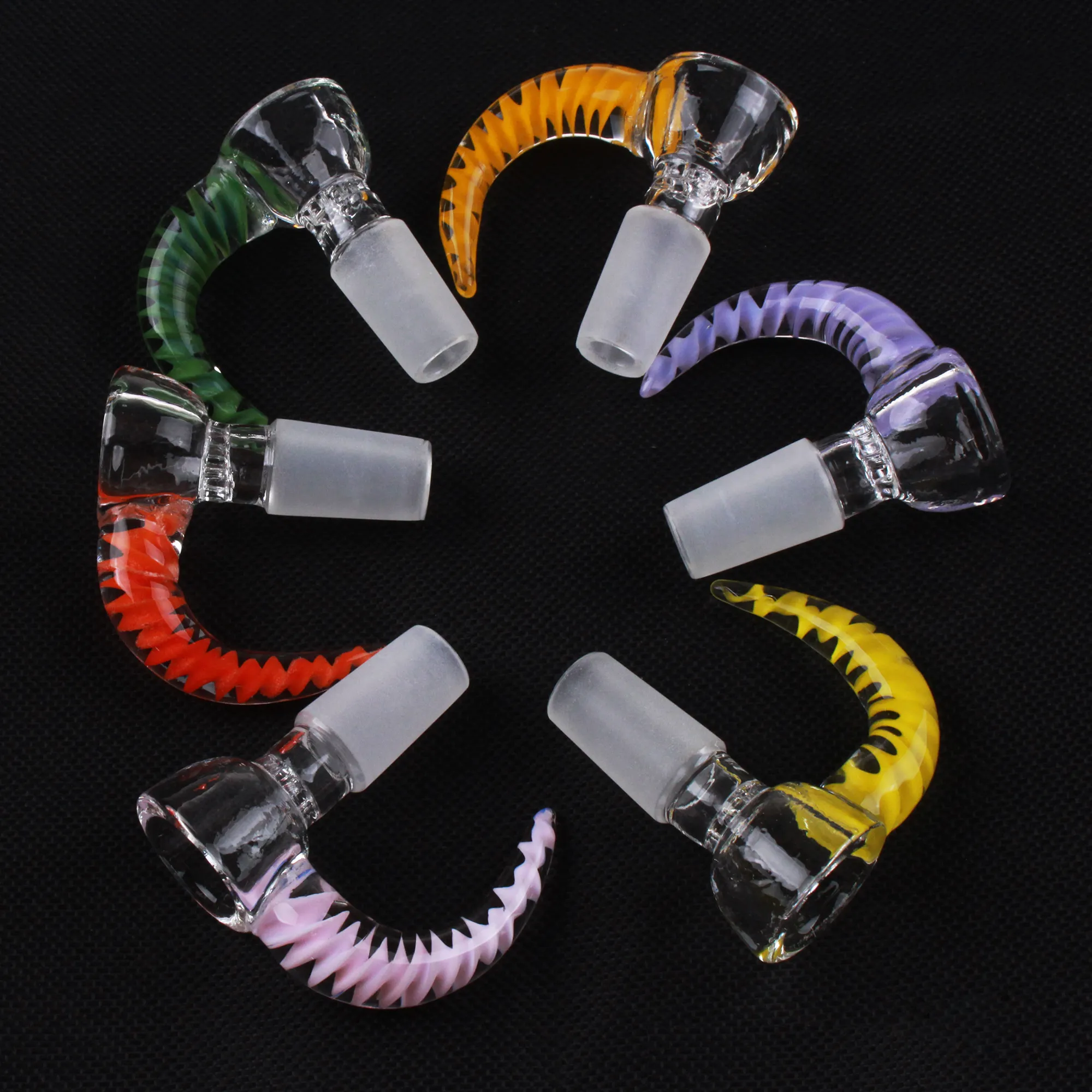 Royal 14 mm hoorn glazen kom stuk met honingraat scherm USA kleuren rookaccessoires voor bongs