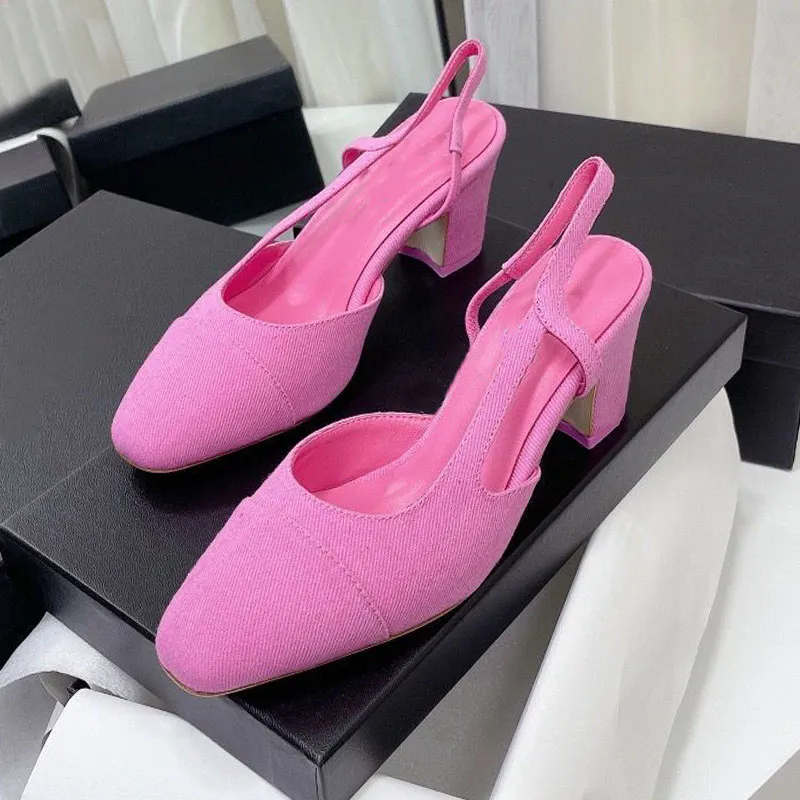 Designer ladies sandals fashion summer dress high heels beautiful stitching retro pointed office comfortable women`s shoes