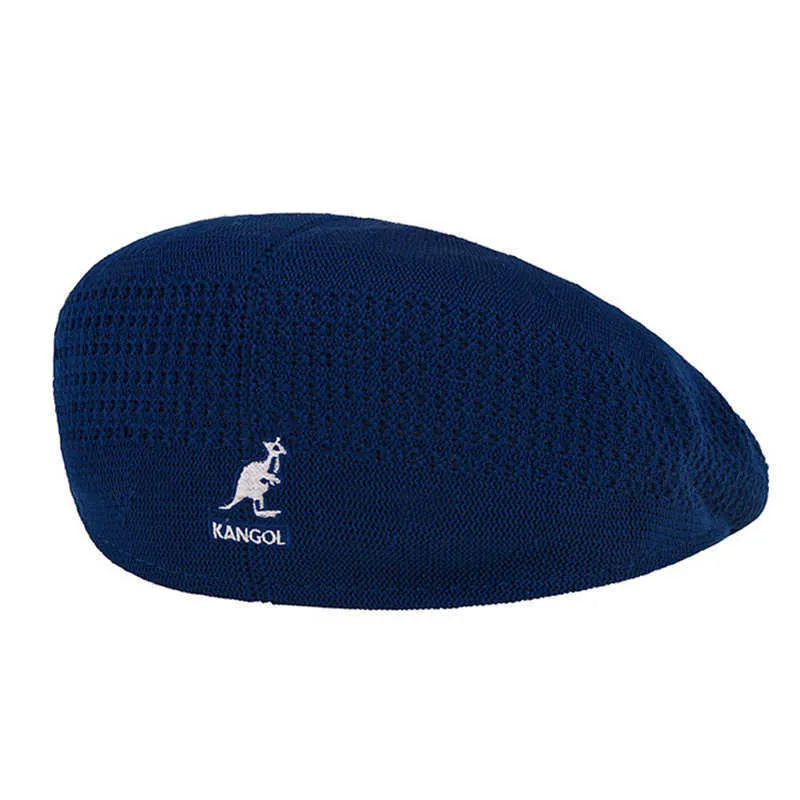 Zomer kangol kangaroo platte top visser hoed vizier bekken hoed mode wilde katoenen stof mannen en vrouwen platte topdoek hoed w2