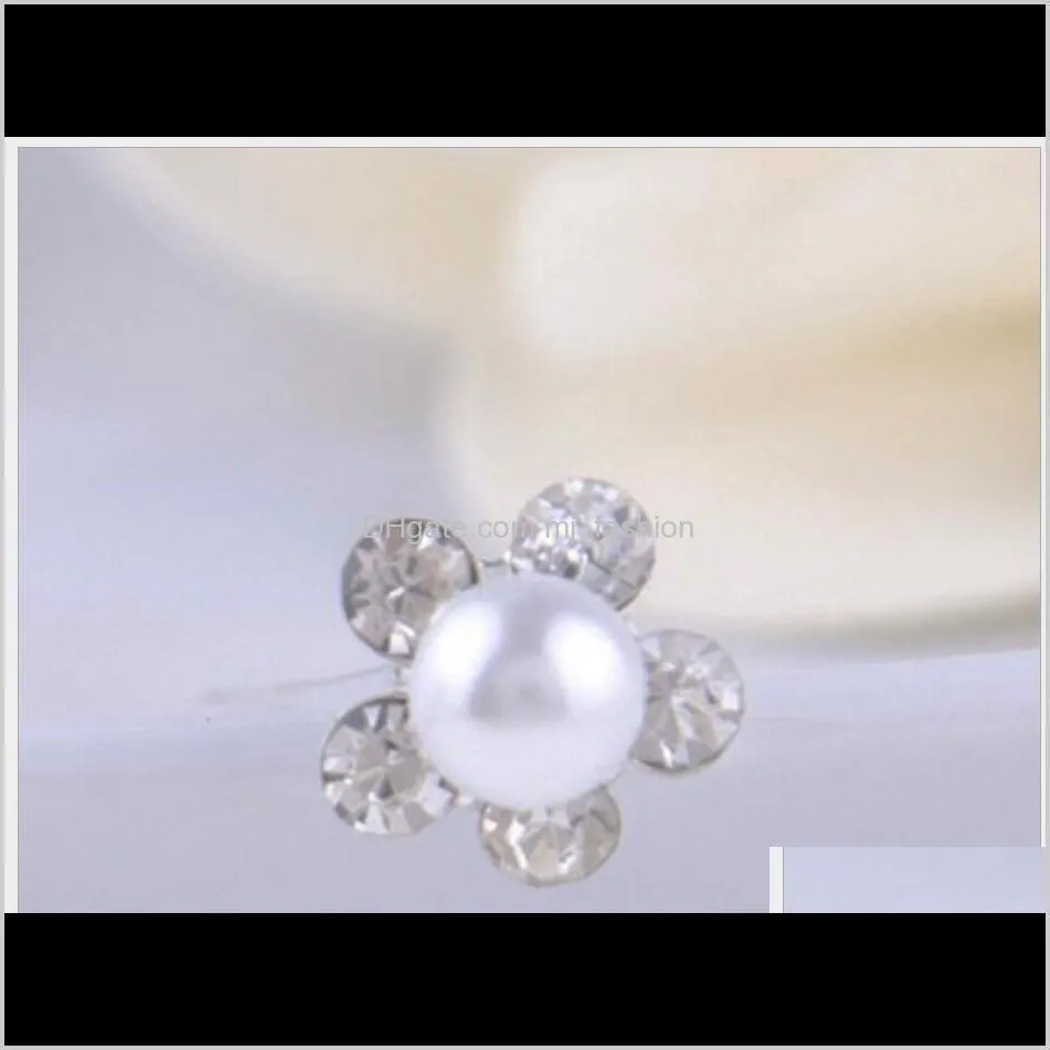 fashion pearl hair pins crystal hair jewellery wedding bridal jewelry hair accessories 1913