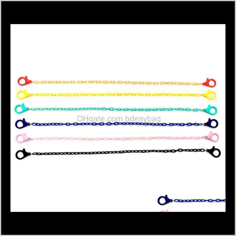 candy color face mask lanyard for children adult face mask chain sun glasses chains face cover rope string