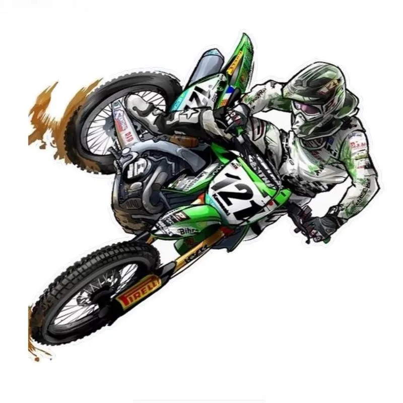 Motocross Araba Sticker PVC Coloful Çıkartmaları Motosiklet Aksesuarları Sticker 15 cm * 14 cm