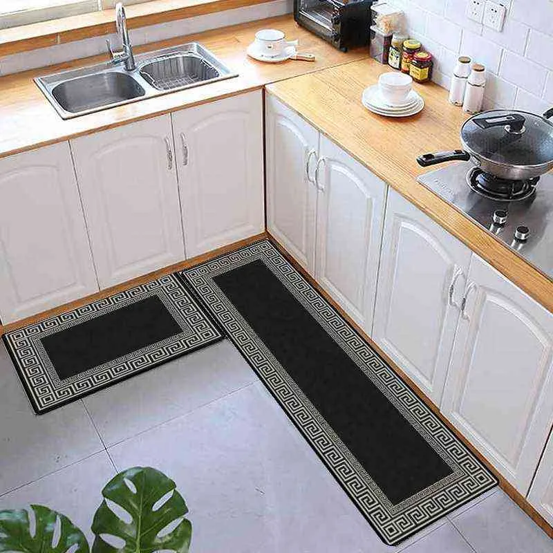 Soft Kitchen Floor Mats Ribbed Super Absorbent Kitchen Rugs