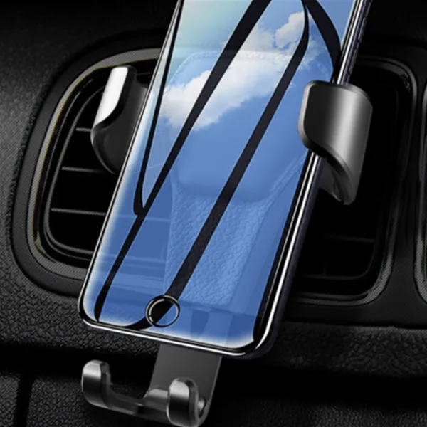 Satın alın Car Phone Holder 360° Rotation Stand for Cell Phone Universal  Gravity Auto Phone Holder In Car Air Vent Clip Mount GPS Support