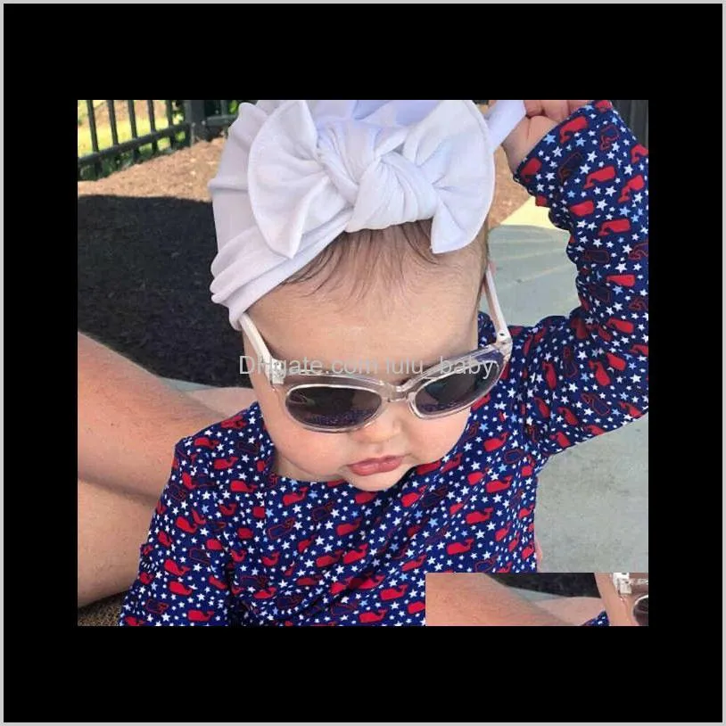 kids girls baby toddler turban knotted bow hat cap headband hair band swim cap