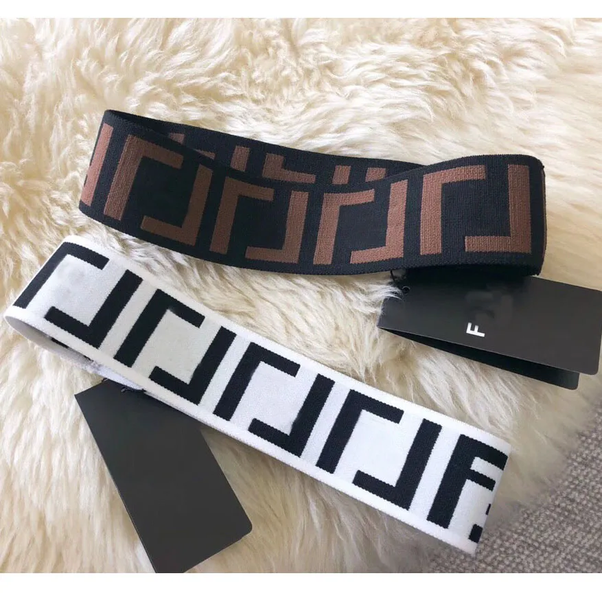 Elastic Headband for Women Fashion Trends Sports Unisex Head Band With Letter Words High Quality Headbands Hair Resilient Braided Jacquard Brand Headbands Gifts