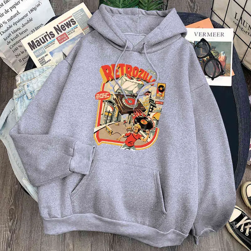 Altes Bild Ölgemälde Druck Sweatshirts Mann Fleece Langarm Casual Kapuzenkleidung Frau Vintage Hoody Hip Hop Punk Hoodies H1227