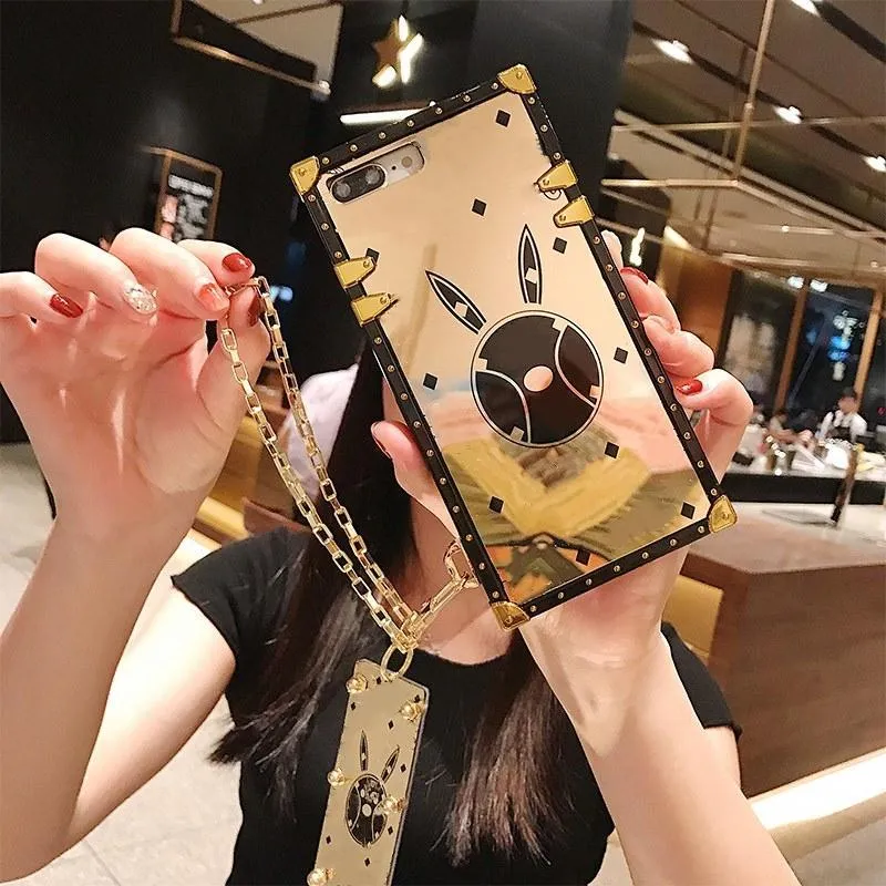 Phone Cases For iphone 11 Pro Max XR XS 12 7 8 Top fashion Luxury Square Classic soft Designer