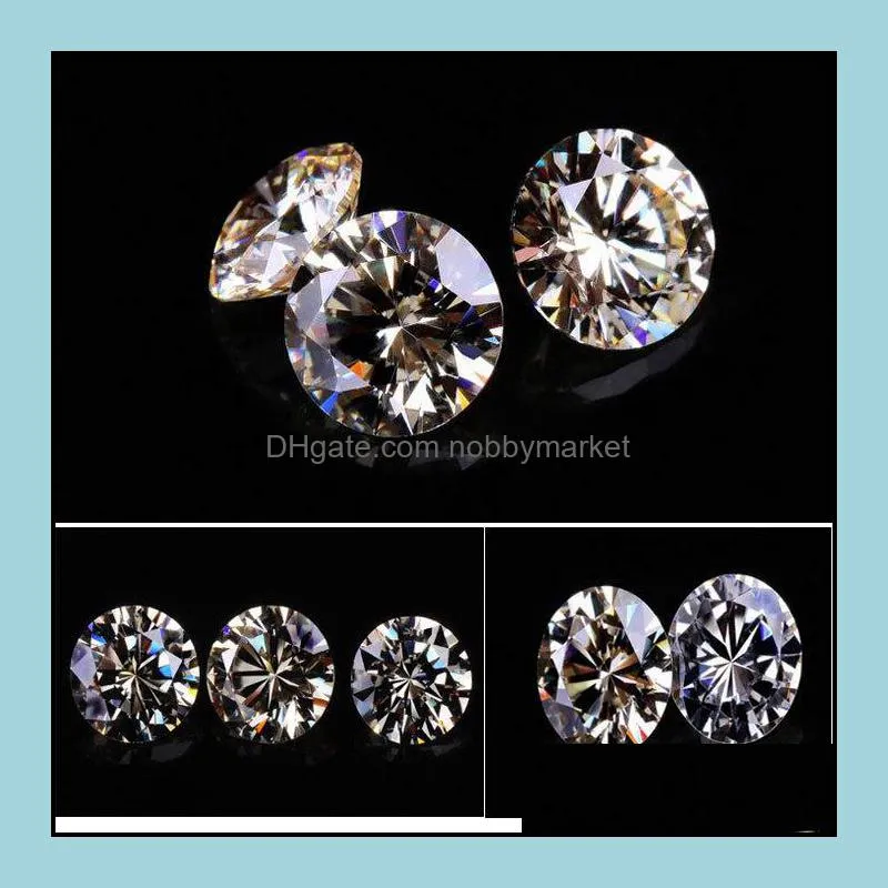 Cheap Price 1000pcs/lot 1.7mm-2.4mm 3A Quality Lab Created Diamond White Round Cubic Zirconia Loose CZ Stones For Jewelry Making