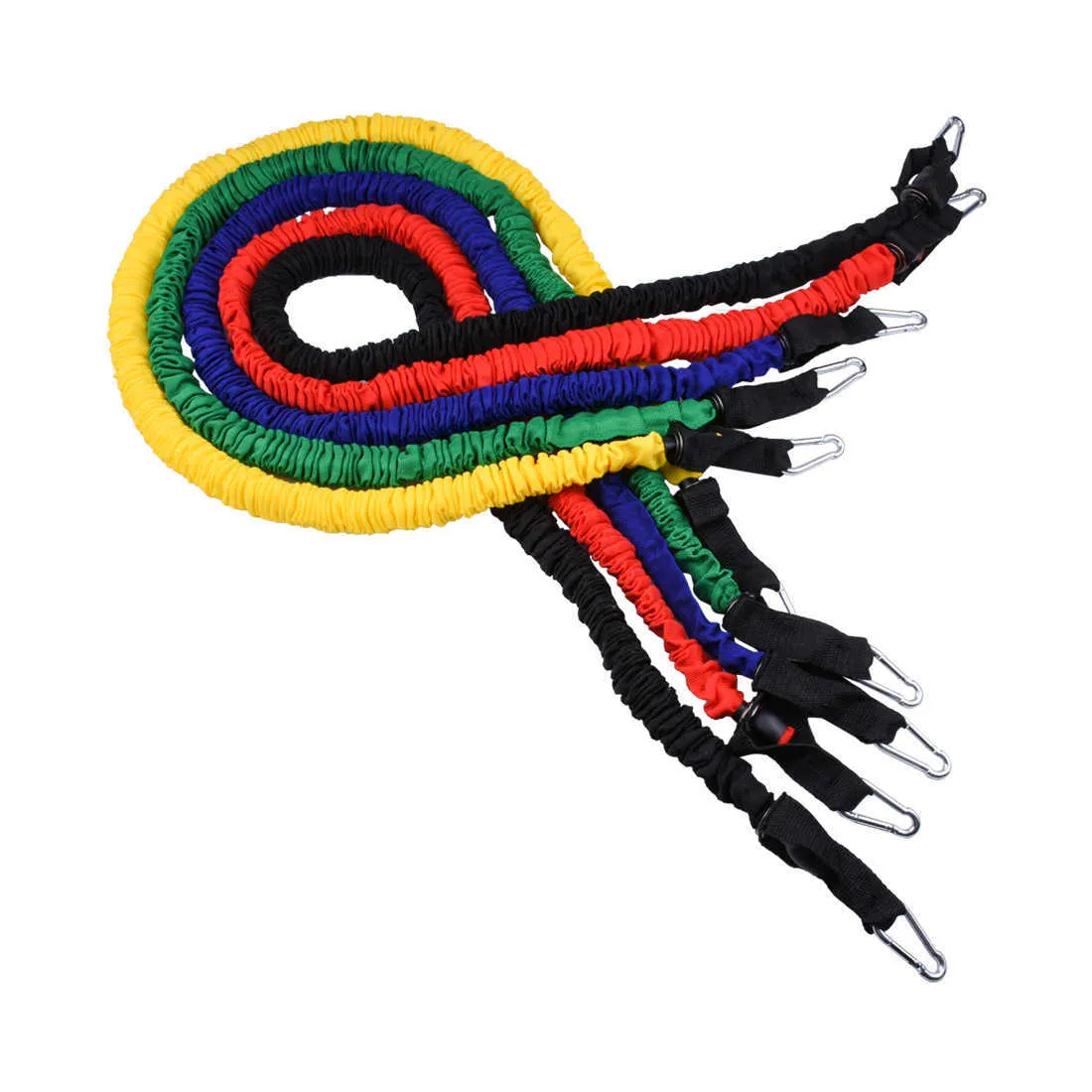 Fit Simplify Resistance Bands & Jump Rope Set - 5-Level Exercise Bands With Carry Bag