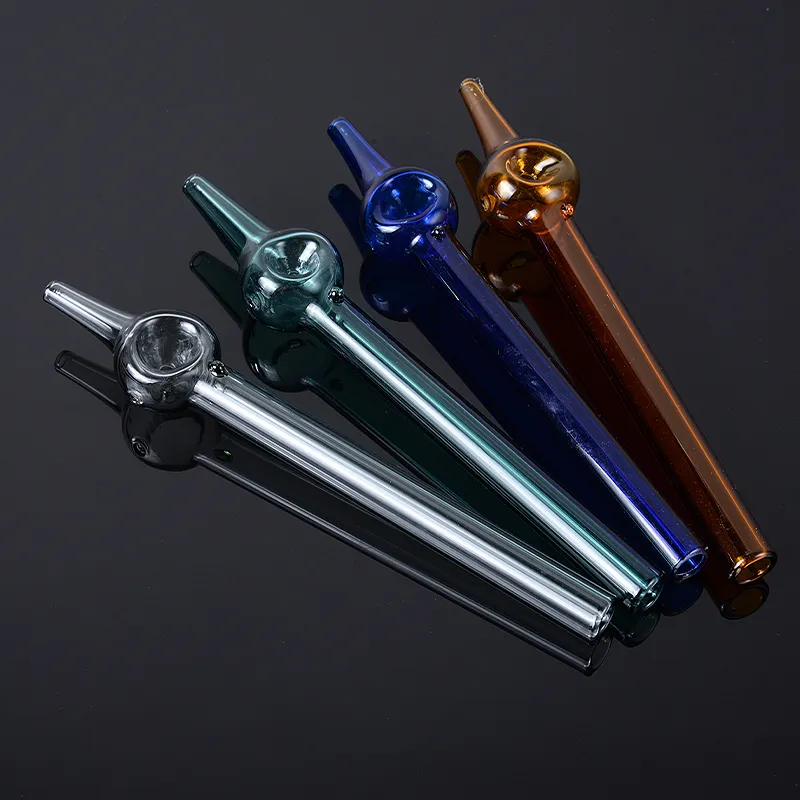 Hot Selling Colorful Pyrex Glass Pipe Oil Burner Pipes Mini Small Handpipe Oil Nail Smoking Accessories SW120