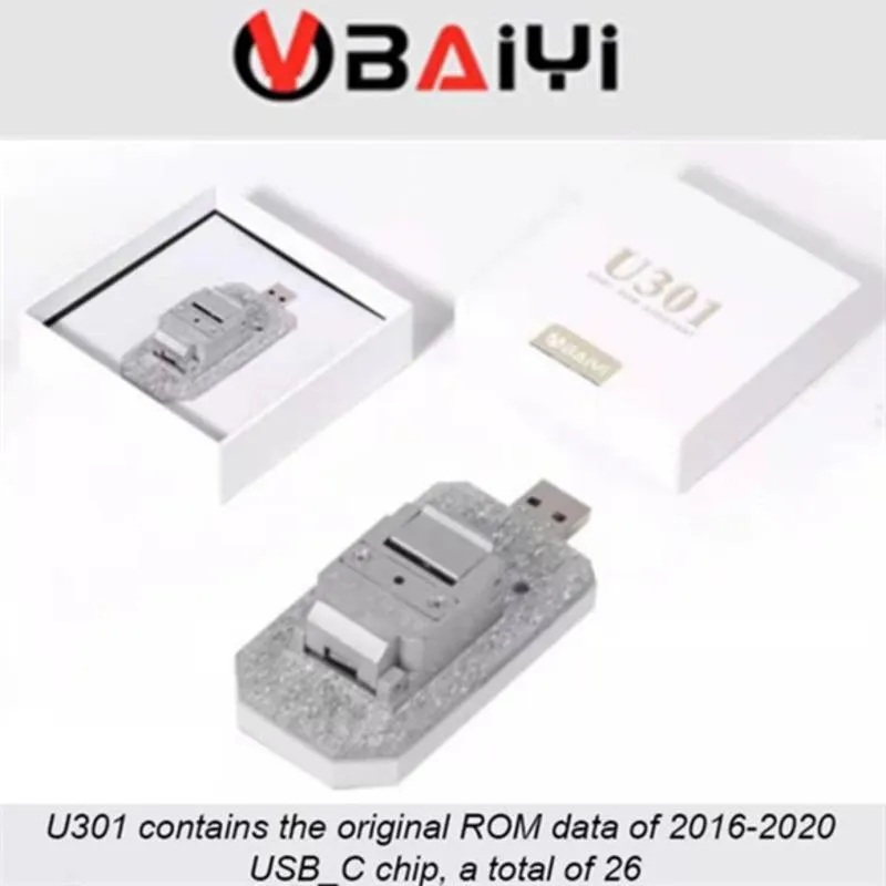 SET ATTREZZO POWER BAIYI U301 ROM Assistant 5V-20V DATA LETTORE PER MACBOOK PRO AIR USB_C Tensione Recovery Repair 2022-2022