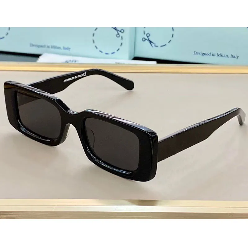 OFF MENS 또는 WOMENS 선글라스 40004W 디자이너 최고의 고품질 유행 블랙 캐주얼 모든 일치하는 전체 프레임 안경 휴가 운전 UV400 보호 벨트 상자