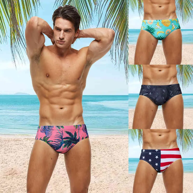 Men Sexy Surfing Bikini Briefs Swimming Underwear Beach Swimwear