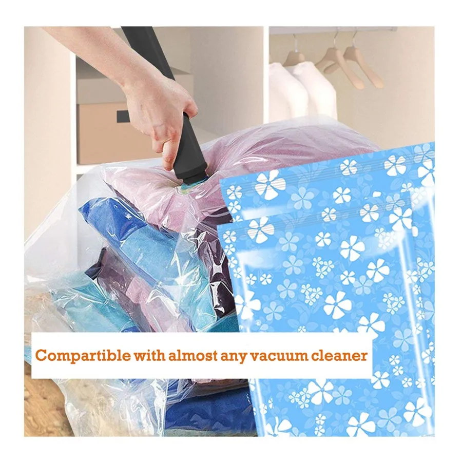 Convenient Vacuum Bag Storage Organizer Transparent Clothes Seal