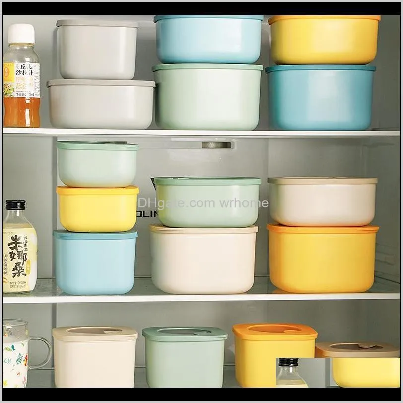 Refrigerator Storage Box Plastic Dumpling  Cereals Sealed Fridge Container Organizer Kitchen Freezer Seal Bin Bottles & Jars