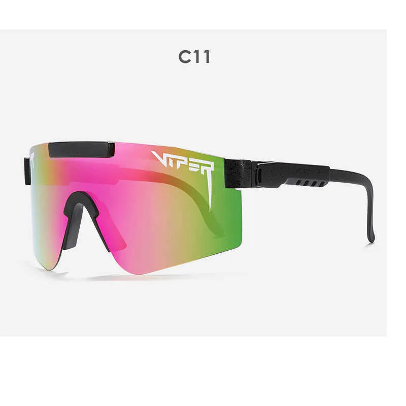 2021 Nuovo marchio di alta qualità Unisex Viper Occhiali da sole Occhiali da sole Doppia Lente polarizzata grandangolare TR90 Frame UV400 X0707