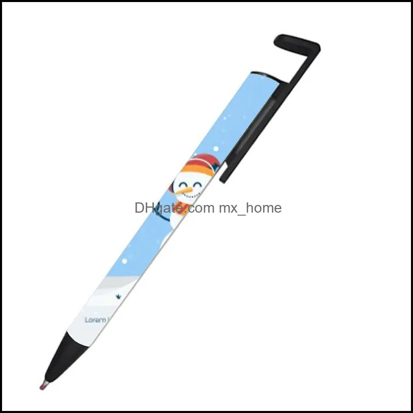 Blank Heat Transfer Pen Promotional Sublimation Customized Clip Black Ink Ballpoint Pens