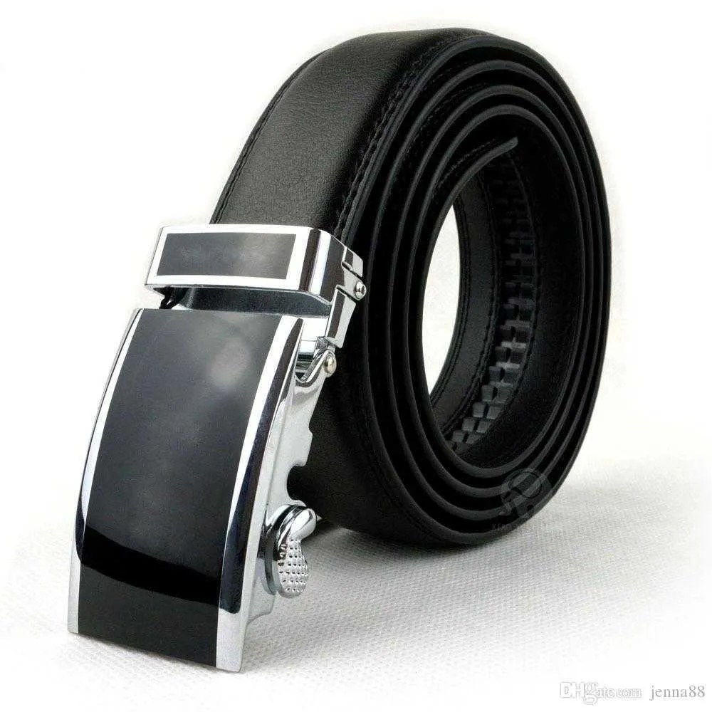 fashion Men's belt Business Automatic buckle Genuine Leather belts For Men 105-125cm