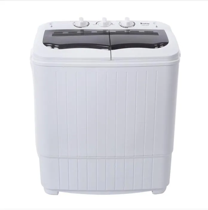 Compact Twin Tub Auertech Portable Washing Machine With Built In Drain  Pump, XPB35 ZK35, Semi Automatic Gray Cover, 14.3lbs 7.7 6.6lbs Weight From  Gegezeng, $153.14
