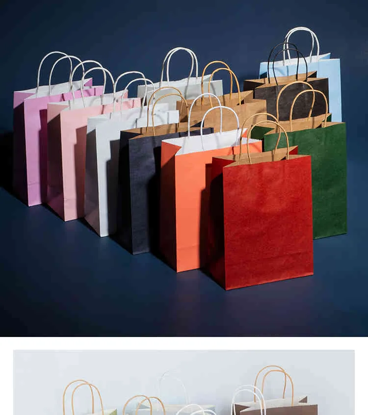 Wholesale Gift Paper Packing Bag Craft Packaging Personalization Brand