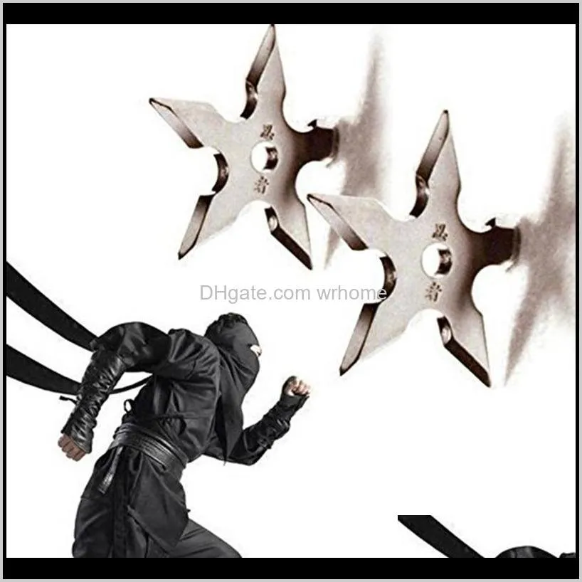 coat hooks ninja star shape stainless steel creative wall door hook clothes hats hanger holder home decoration1