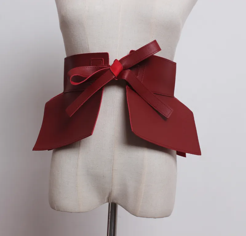 Save Big on Bulk Red Bow Belts Boho Belts: Stylish Solid Color Faux Leather  Bow Belt Women's Fashion Accessory In Black And Red, Versatile All Match