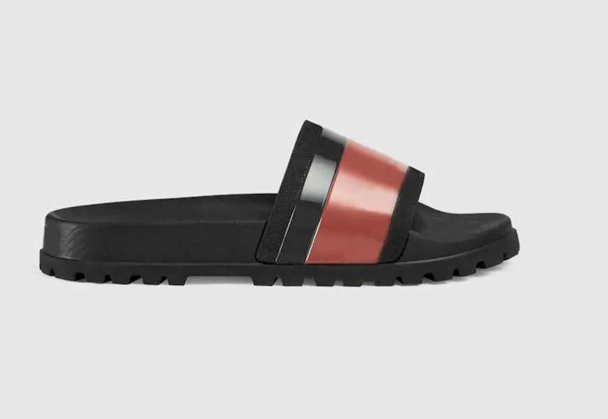 Designer blommar tofflor män kvinnor sandaler blommig utskrift randig glidgummi platt icke-slip klassisk slipper växel bottnar flip flops med låda